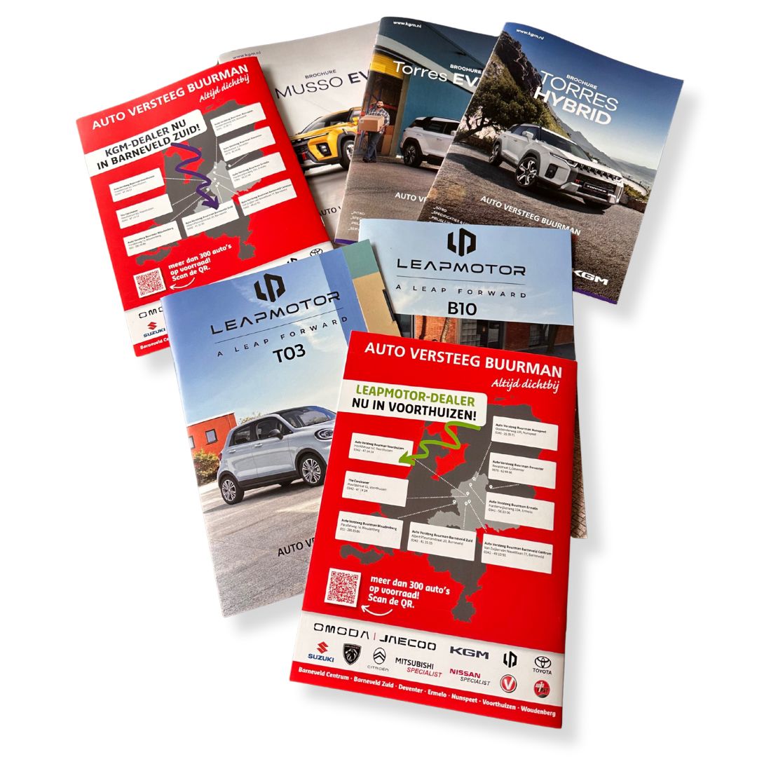 Auto Versteeg Buurman brochures ZIENDTP ontwerp